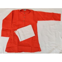 KP-D56- Orange (Age 1-10 yrs)- Cotton
