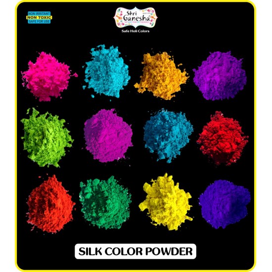 Gulal Organic Scented Holi color powders- 250 gms each (packed in clear bag)