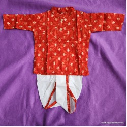 KD-D44 - (Age 0-5 yrs) Red White (Cotton)