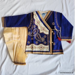 KD-D47 - (Age 1 to 4 yrs) Bengali pattern (Dhupian Silk)