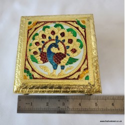 Chawki 5"/5" Peacock design