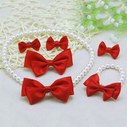 Girls Necklace Set - Red