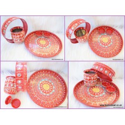 Karwa chauth platter 06 (cone work)