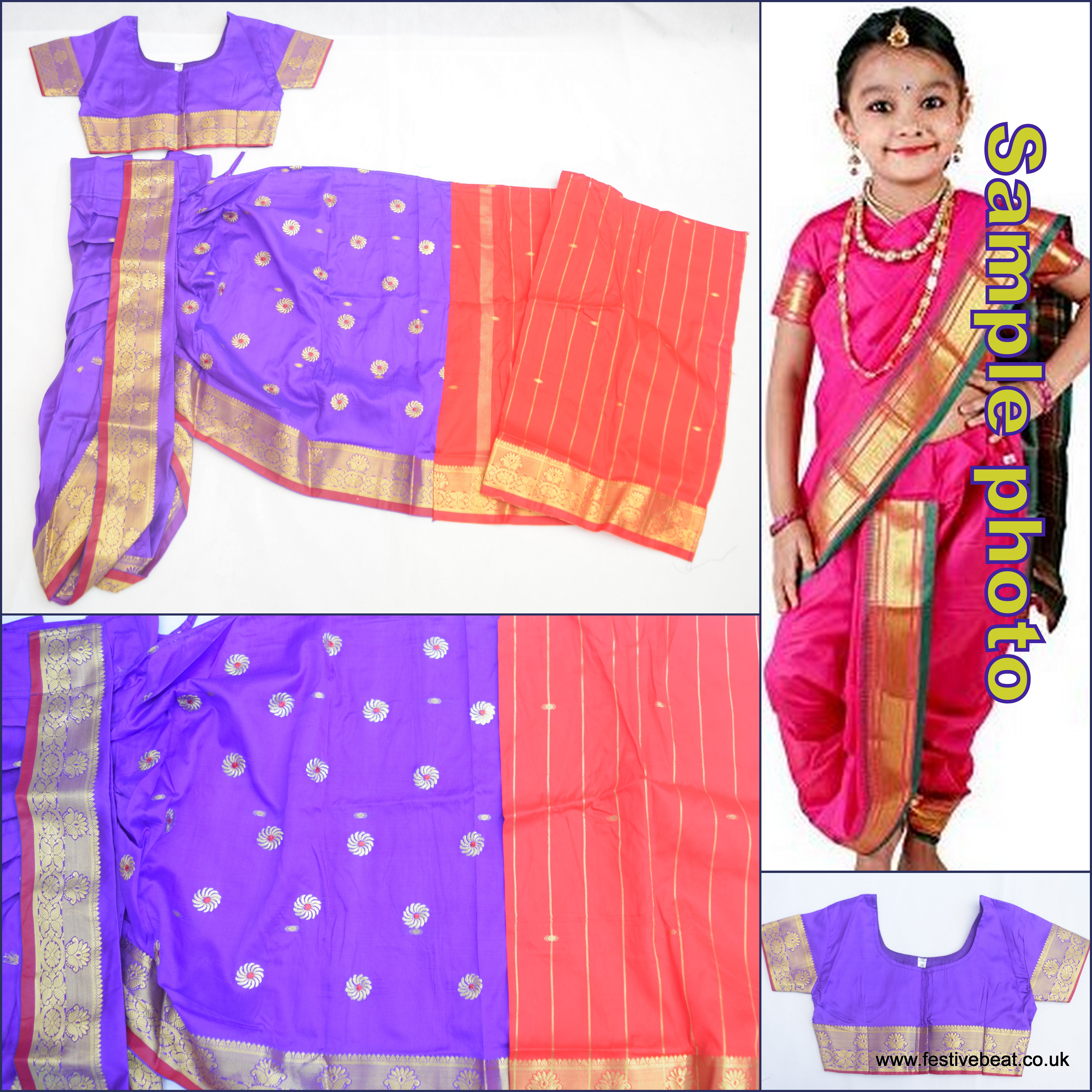 KIDS SAREE Readymade GIRLS ethnic traditional Indian bollywood SARI dress  wear | eBay