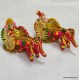 Laxmi Ganesh Resin idol on Decorative Elephant Cart