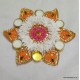 Decorative Pompom Candle holder/Rangoli-D14