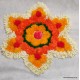 Decorative Marigold Floral Candle holder- D01