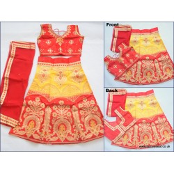 Lehenga D68 Red Yellow (0-4 yrs) 